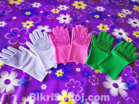 Washing hand gloves